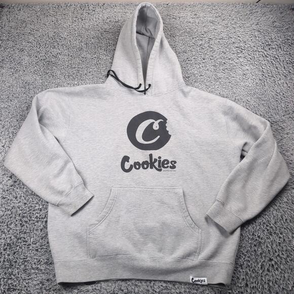 Cookies SF Sweatshirt Adult Large Gray Hoodie Logo Long Sleeve Pullover 420 - Picture 1 of 6